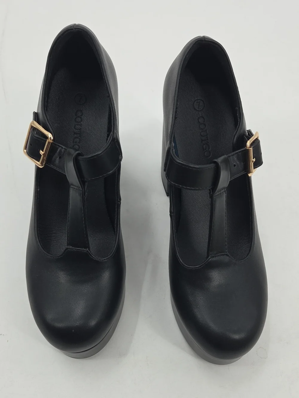 Classic Black Patent Mary Jane Platform Heels